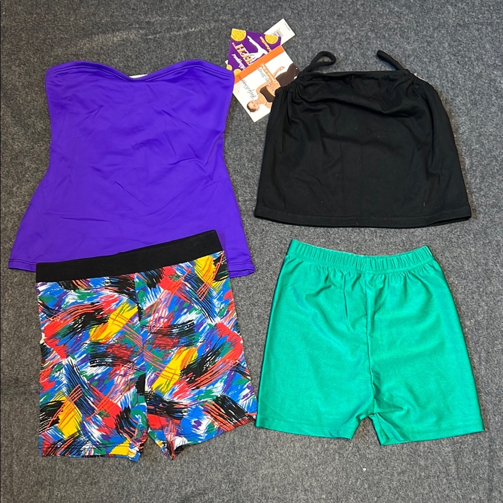 Fun Colorful Retro Dancewear Bundle! L (12-14) New